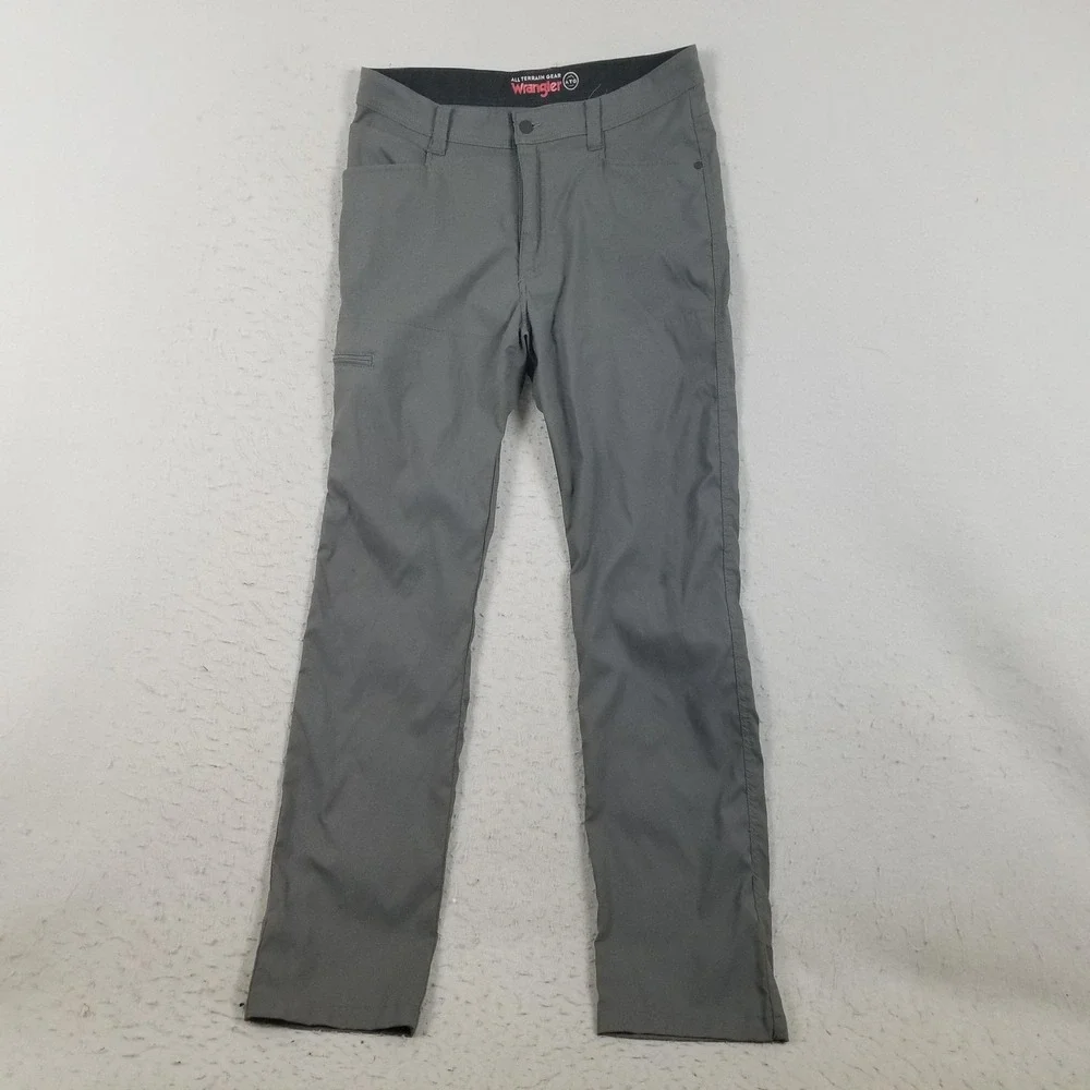 Wrangler All Terrain Gear ATG Pants Mens 36x34 Gray Nylon Hiking Stretch Outdoor